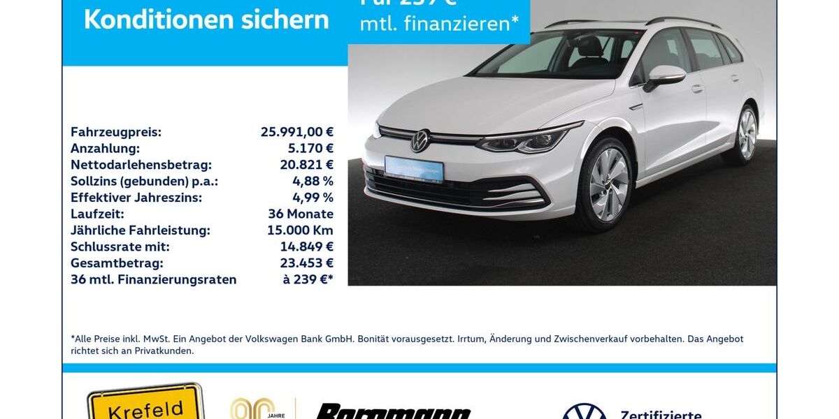 VW Golf 60.200 km 25.991 &euro; Krefeld 47803
