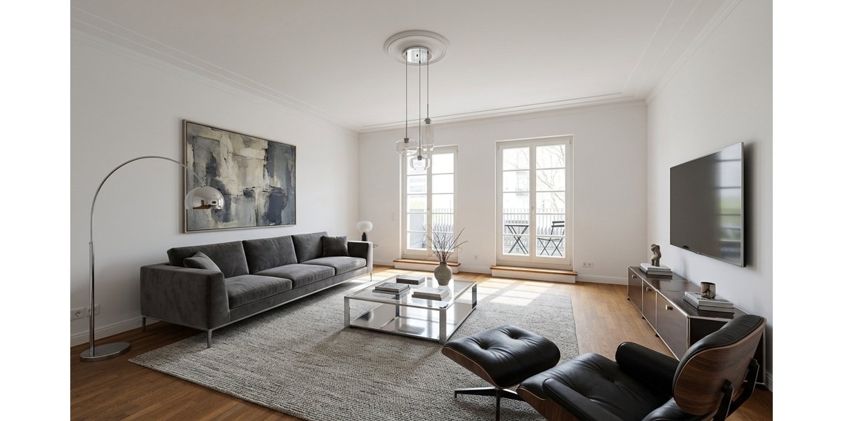 Wohnen in hochwertigem Ambiente mit internationalem Flair. 3 Zi-Wohnung in den Heinrich-Heine-Gärten - Etagenwohnung Düsseldorf Heerdt | Angebot:26645361
