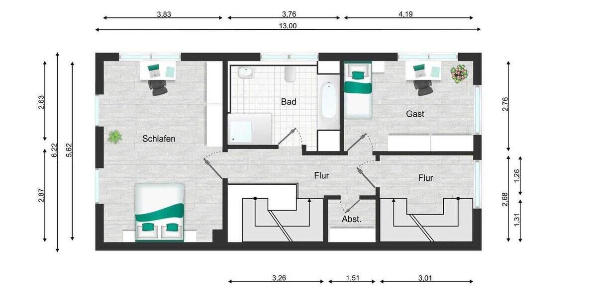 Einfamilienhaus Mönchengladbach Eicken - 5 Zimmer, 166 m&sup2;, 479.000&euro; | Angebot:25701205