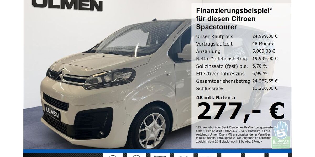 Citroen SpaceTourer 97.590 km 24.999 &euro; Düsseldorf 40231
