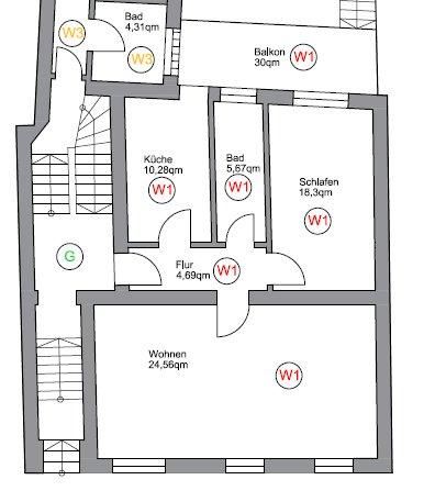 Hochparterre Erkelenz - 2 Zimmer, 70 m&sup2;, 209.000&euro; | Angebot:27055670