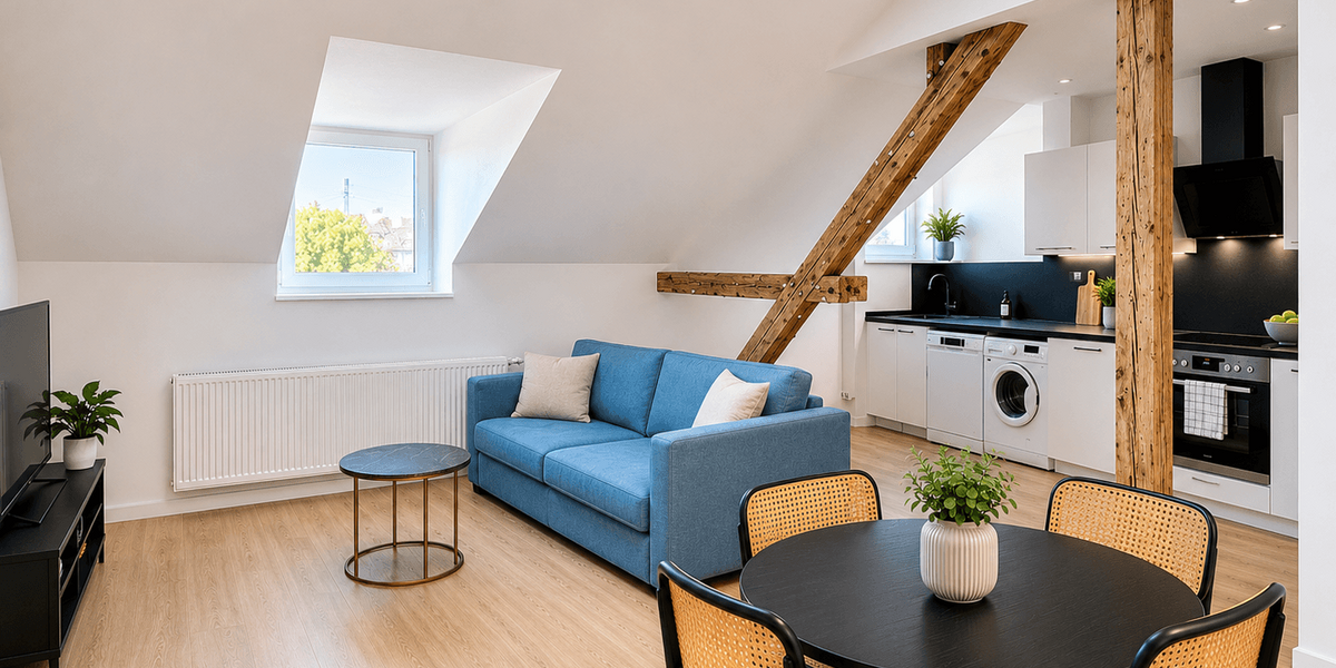 Etagenwohnung Düsseldorf Stadtmitte - 2 Zimmer, 59 m&sup2;, 275.000&euro; | Angebot:27141294