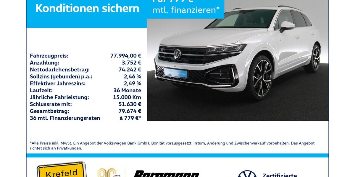 VW Touareg 21.092 km 76.995 &euro; Krefeld 47803
