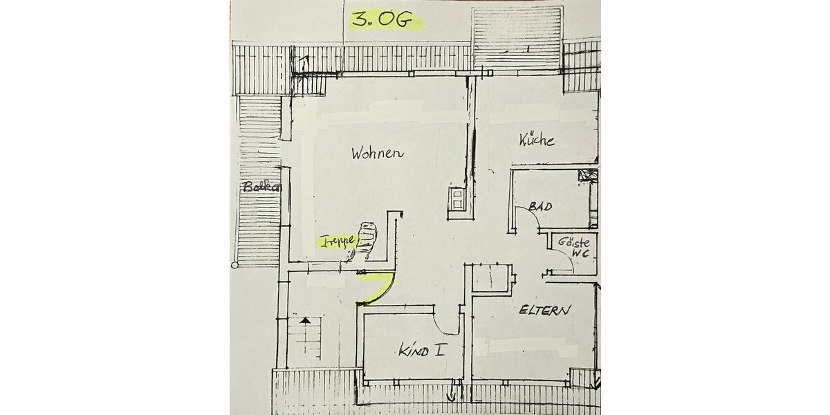 Maisonettenwohnung Mönchengladbach Nord - 4.5 Zimmer, 120 m&sup2;, 1.200&euro; | Angebot:25857283
