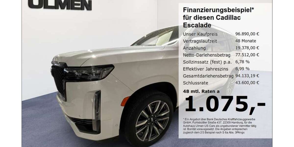 Cadillac Escalade 32.659 km 96.890 &euro; Düsseldorf 40231