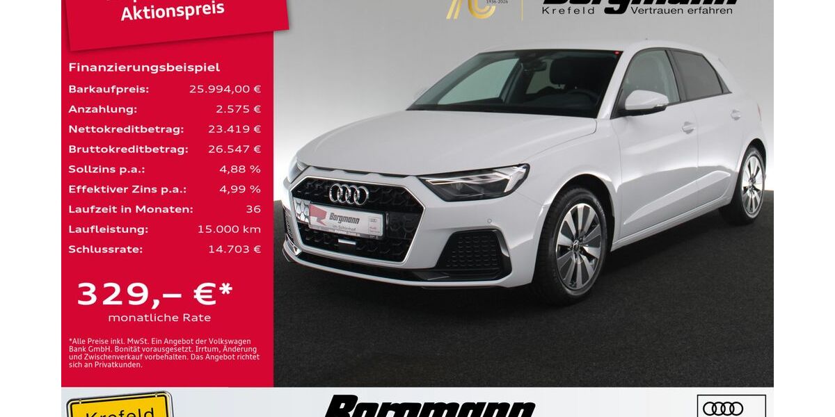 Audi A1 1.118 km 25.994 &euro; Krefeld 47803