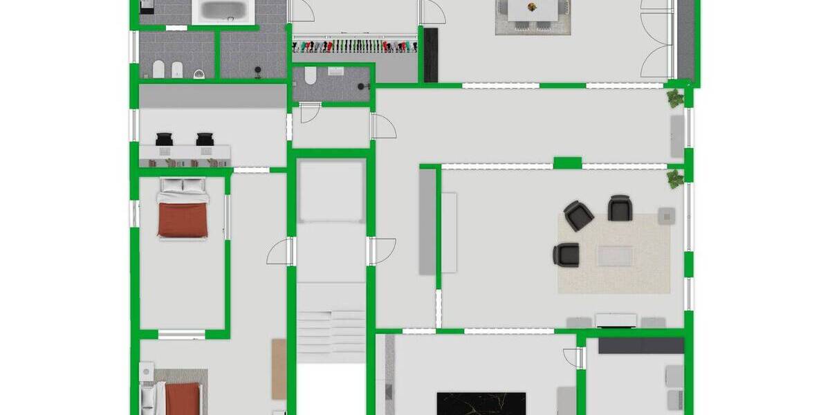 Etagenwohnung Düsseldorf Oberkassel - 4 Zimmer, 269 m&sup2;, 1.695.000&euro; | Angebot:26029233