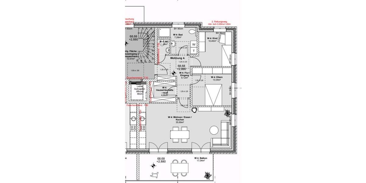 Dachgeschoßwohnung Wassenberg - 3 Zimmer, 937&euro; | Angebot:23117442