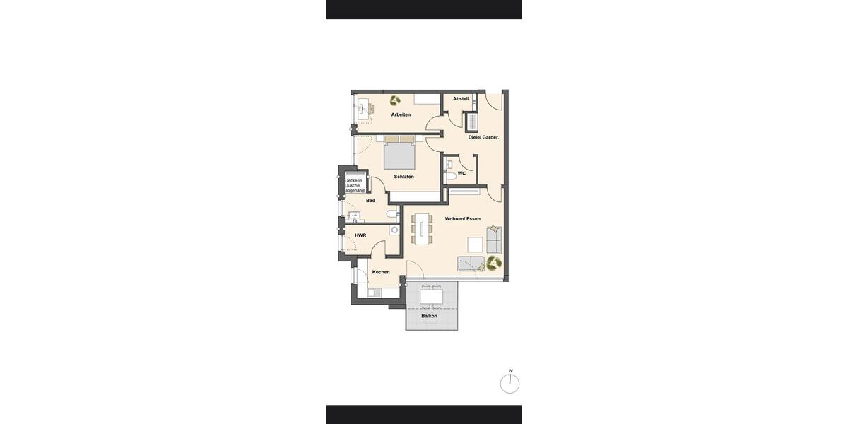 Etagenwohnung Neukirchen-Vluyn Vluyn - 3 Zimmer, 93 m&sup2;, 1.250&euro; | Angebot:25858781