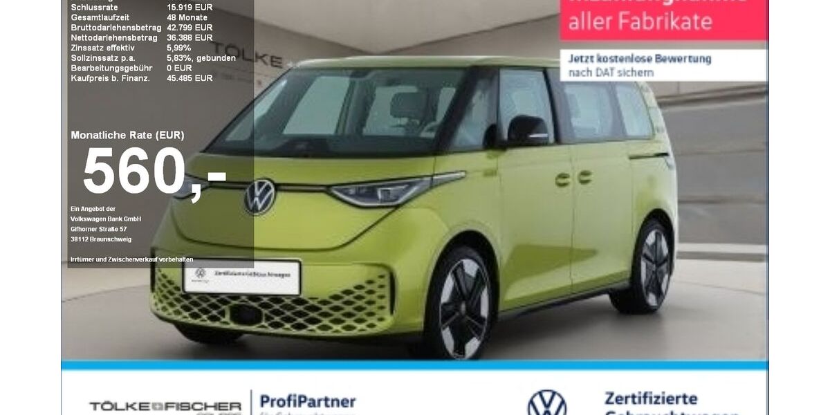 VW ID. Buzz 27.142 km 43.489 &euro; Krefeld 47805