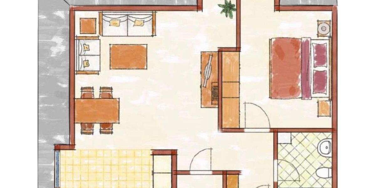 Dachgeschoßwohnung Geldern - 1.5 Zimmer, 51 m&sup2;, 500&euro; | Angebot:26585325