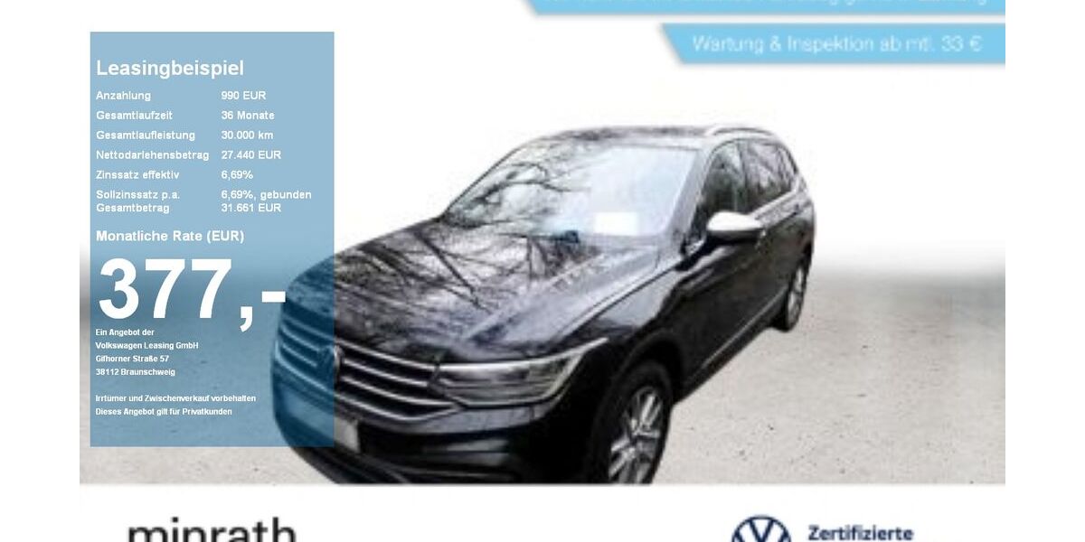 VW Tiguan Allspace 94.455 km 26.680 &euro; Moers 47441