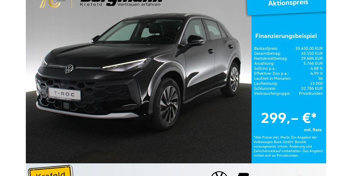 VW T-Roc 11.000 km 34.450 &euro; Krefeld 47803