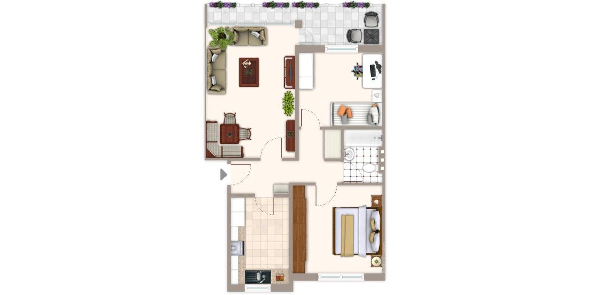 Erdgeschoßwohnung Mönchengladbach West - 3 Zimmer, 71 m&sup2;, 669&euro; | Angebot:25416396