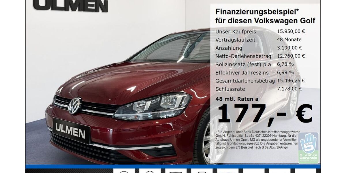 VW Golf 59.811 km 15.950 &euro; Düsseldorf 40231