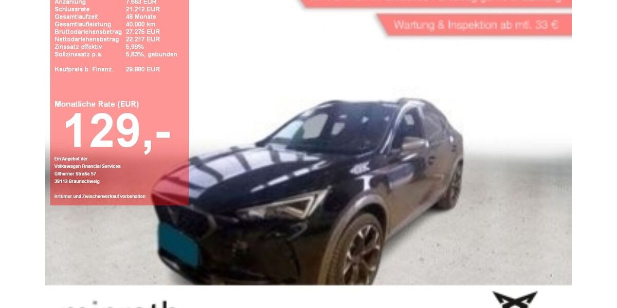 Cupra Formentor 37.574 km 29.630 &euro; Moers-Hülsdonk 47441